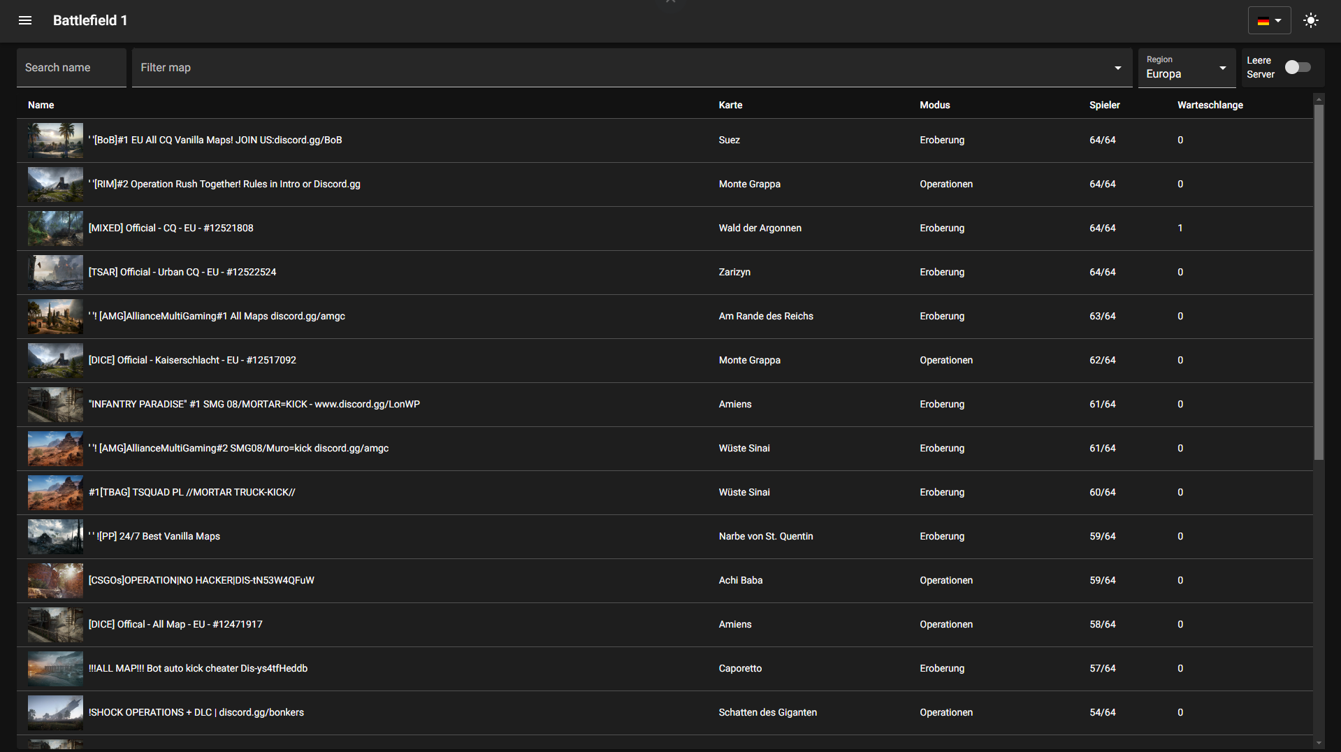 My Battlefield Lobby